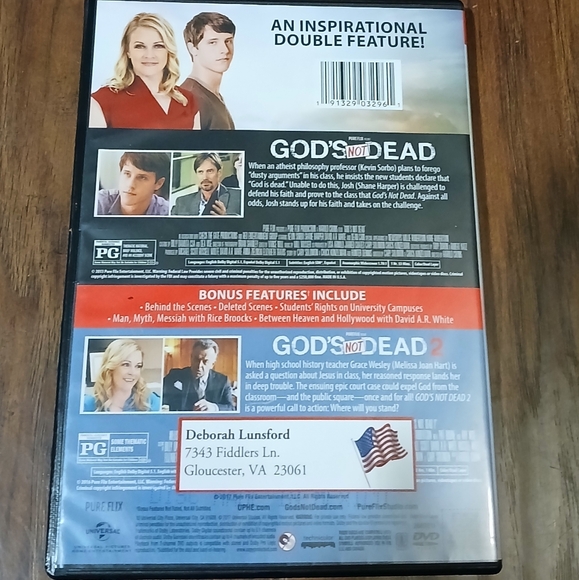 GOD'S NOT DEAD & GOD'S NOT DEAD 2 Double Feature on DVD - Picture 2 of 2
